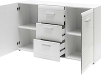 Dressoir allan 144cm met 2 deuren & 3 lades - wit - afbeelding 6 van  7