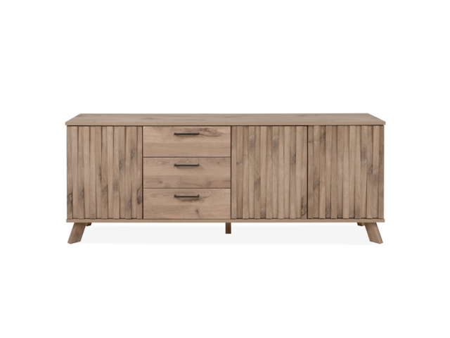 Dressoir arabella 175 cm 3 lades-zweedse eik - afbeelding 1 van  7
