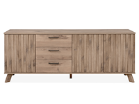 Dressoir arabella 175 cm 3 lades-zweedse eik - afbeelding 1 van  7