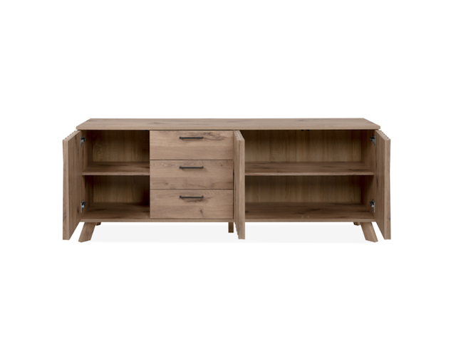 Dressoir arabella 175 cm 3 lades-zweedse eik - afbeelding 6 van  7