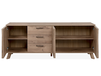 Dressoir arabella 175 cm 3 lades-zweedse eik - afbeelding 6 van  7