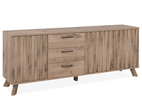 Dressoir arabella 175 cm 3 lades-zweedse eik - afbeelding 2 van  7