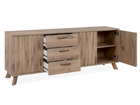 Dressoir arabella 175 cm 3 lades-zweedse eik - afbeelding 7 van  7