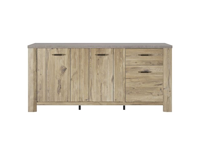 Dressoir basalte | 190 x 50 x 88 cm | viking oak-design - afbeelding 1 van  6