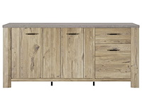 Dressoir basalte | 190 x 50 x 88 cm | viking oak-design - afbeelding 1 van  6