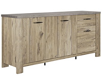 Dressoir basalte | 190 x 50 x 88 cm | viking oak-design - afbeelding 2 van  6