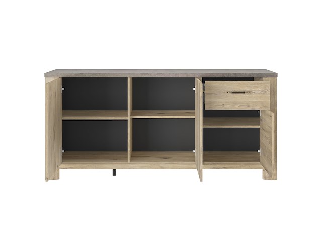 Dressoir basalte | 190 x 50 x 88 cm | viking oak-design - afbeelding 3 van  6