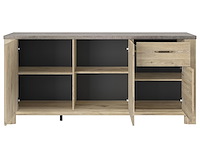 Dressoir basalte | 190 x 50 x 88 cm | viking oak-design - afbeelding 3 van  6