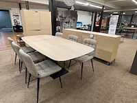 Dressoir, bergkast, tafel, 6 stoelen - afbeelding 1 van  22