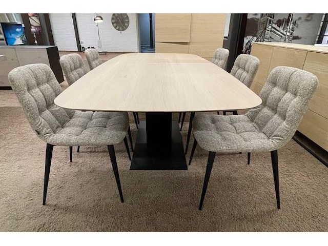 Dressoir, bergkast, tafel, 6 stoelen - afbeelding 12 van  22