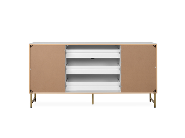 Dressoir edith-wit/goud - afbeelding 3 van  7