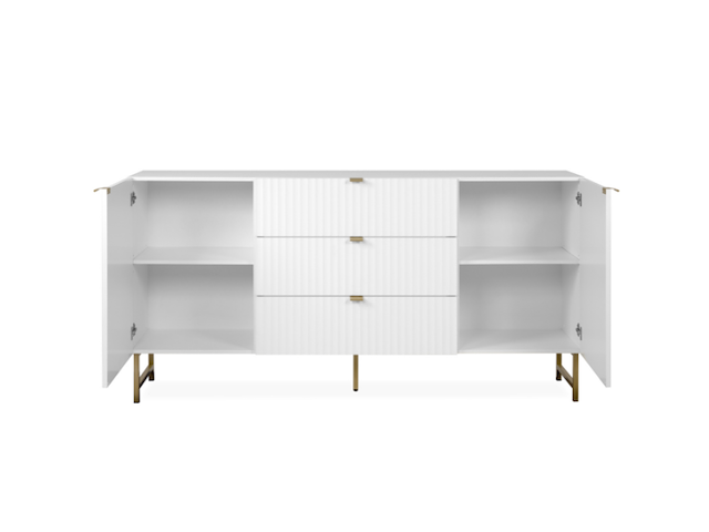 Dressoir edith-wit/goud - afbeelding 5 van  7