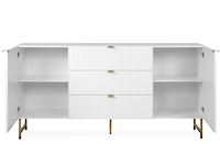 Dressoir edith-wit/goud - afbeelding 5 van  7