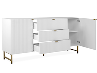 Dressoir edith-wit/goud - afbeelding 6 van  7