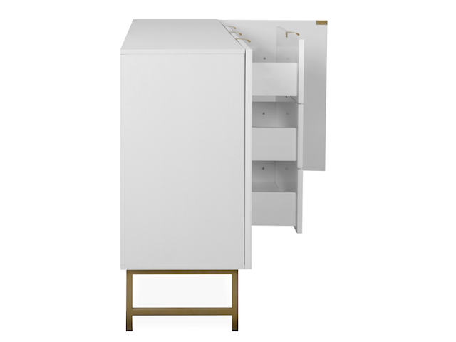 Dressoir edith-wit/goud - afbeelding 7 van  7