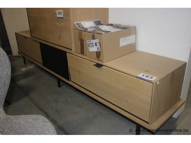 Dressoir elements - eik natuur fineer - afbeelding 1 van  3