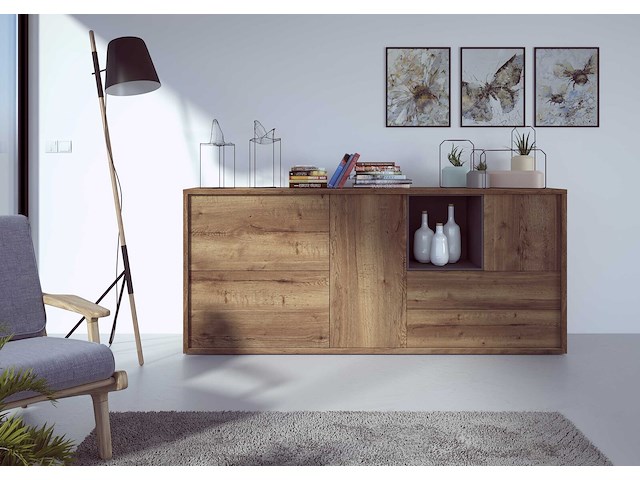 Dressoir frame- donkere eik - afbeelding 1 van  3