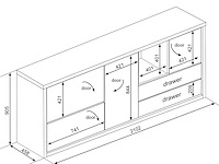 Dressoir frame- donkere eik - afbeelding 3 van  3