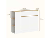 Dressoir, groot kastvak, 3 planken, lade - afbeelding 3 van  5