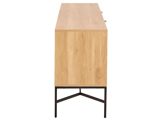 Dressoir jaipur - 180x40x70cm - 2 deuren & 1 lade - eikdecor - afbeelding 7 van  7