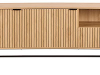 Dressoir jaipur - 180x40x70cm - 2 deuren & 1 lade - eikdecor - afbeelding 2 van  7