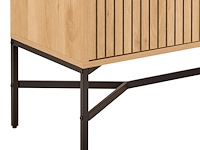 Dressoir jaipur - 180x40x70cm - 2 deuren & 1 lade - eikdecor - afbeelding 5 van  7