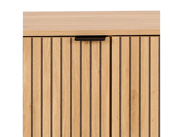 Dressoir jaipur - 180x40x70cm - 2 deuren & 1 lade - eikdecor - afbeelding 7 van  7