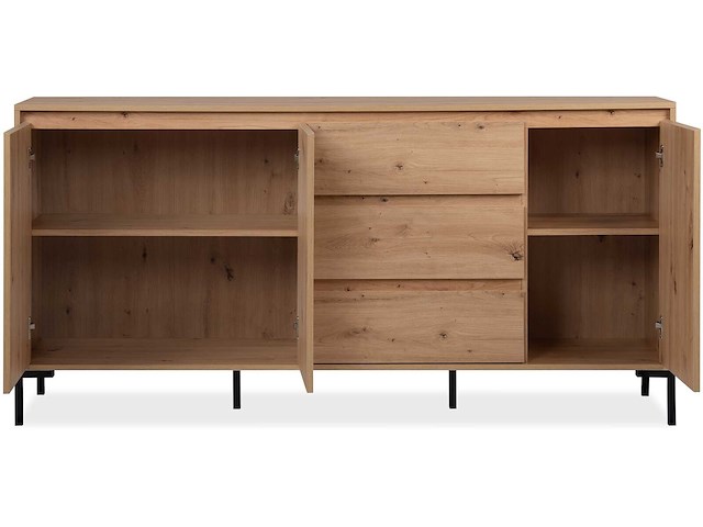 Dressoir korina 178 cm-artisanale eik - afbeelding 5 van  7