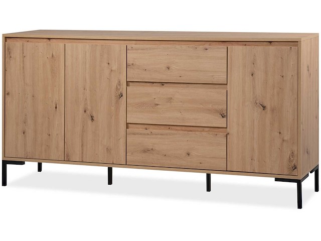 Dressoir korina 178 cm-artisanale eik - afbeelding 6 van  7