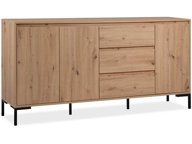 Dressoir korina 178 cm-artisanale eik - afbeelding 7 van  7