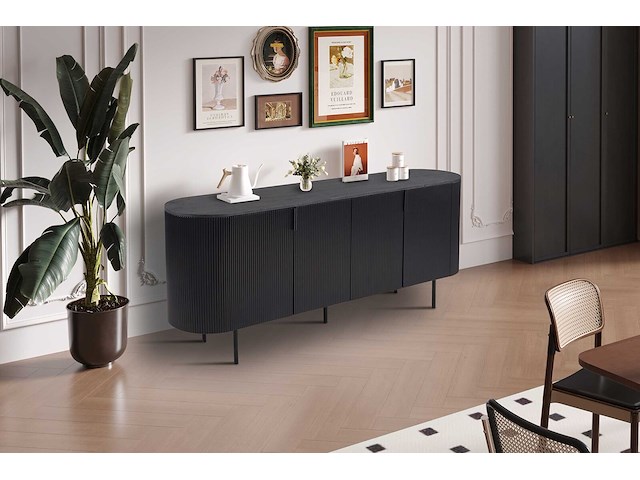Dressoir lagos | 200 x 45 x 80 cm | donkerbruin - afbeelding 2 van  7