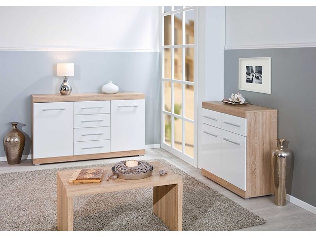 Dressoir lublin met 2 deuren en 4 laden - afbeelding 3 van  11