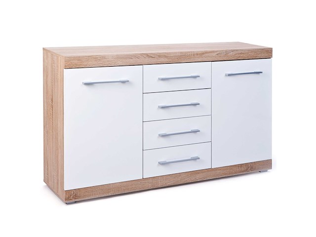 Dressoir lublin met 2 deuren en 4 laden - afbeelding 1 van  11
