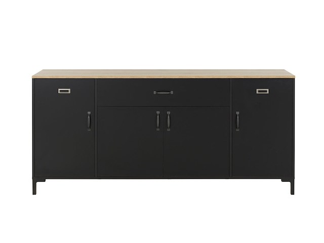 Dressoir manchester | 180 x 40 x 82 cm | helvezia oak-design - afbeelding 1 van  5