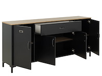 Dressoir manchester | 180 x 40 x 82 cm | helvezia oak-design - afbeelding 3 van  5