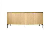 Dressoir pan in massief hout 185 cm - afbeelding 1 van  2
