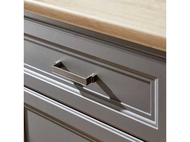 Dressoir samine 3 lades 3 deuren - grafiet/eik - afbeelding 4 van  4