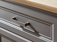 Dressoir samine 3 lades 3 deuren - grafiet/eik - afbeelding 4 van  4