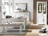 Dressoir samine 3 lades 3 deuren - wit/eik - afbeelding 1 van  2