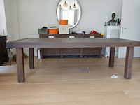 Dressoir & tafel in hout - afbeelding 1 van  3