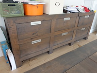 Dressoir & tafel in hout - afbeelding 3 van  3