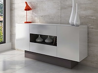 Dressoir / tv-meubel ivo 160cm - wit - afbeelding 1 van  7