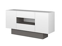Dressoir / tv-meubel ivo 160cm - wit - afbeelding 3 van  7