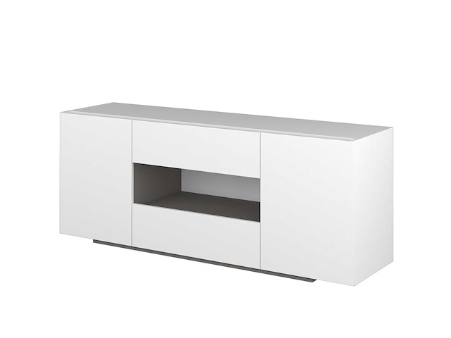 Dressoir / tv-meubel ivo 160cm - wit - afbeelding 4 van  7