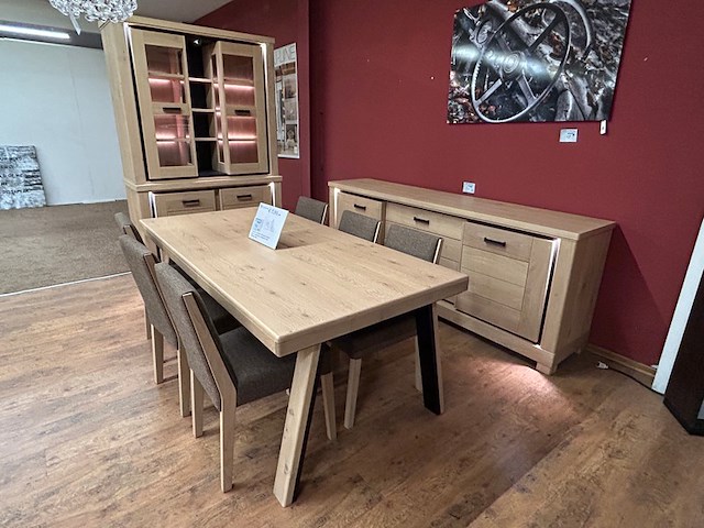 Dressoir, vitrine, tafel, 6 stoelen - afbeelding 1 van  29