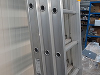 Driedelige alu ladder solide - afbeelding 3 van  4