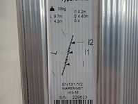 Driedelige alu ladder solide - afbeelding 4 van  4