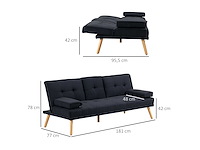 Driepersoons slaapbank - scandinavisch ontwerp - afbeelding 3 van  14