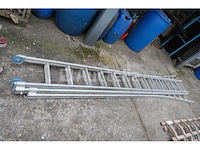 Drievoudige aluminium ladder 3x14 - afbeelding 3 van  7