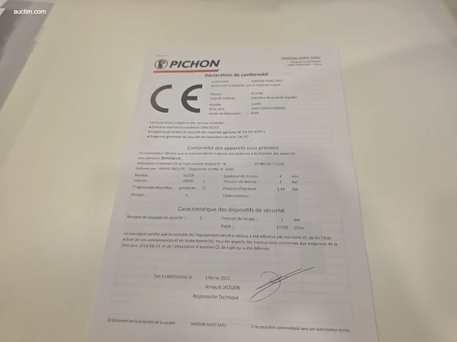 Drijfmesttank pichon sv20r - afbeelding 16 van  23